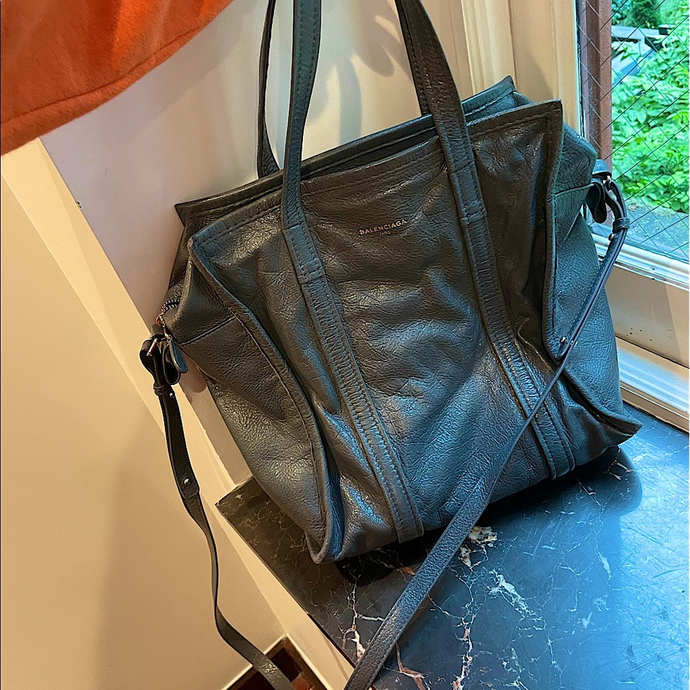 BALENCIAGA BAZAR SHOPPER - in Grey leather